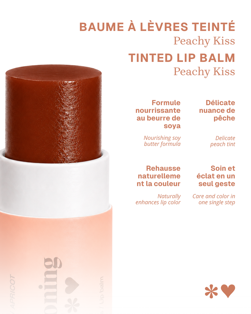 Peachy Kiss – Baume à lèvres teinté pêche