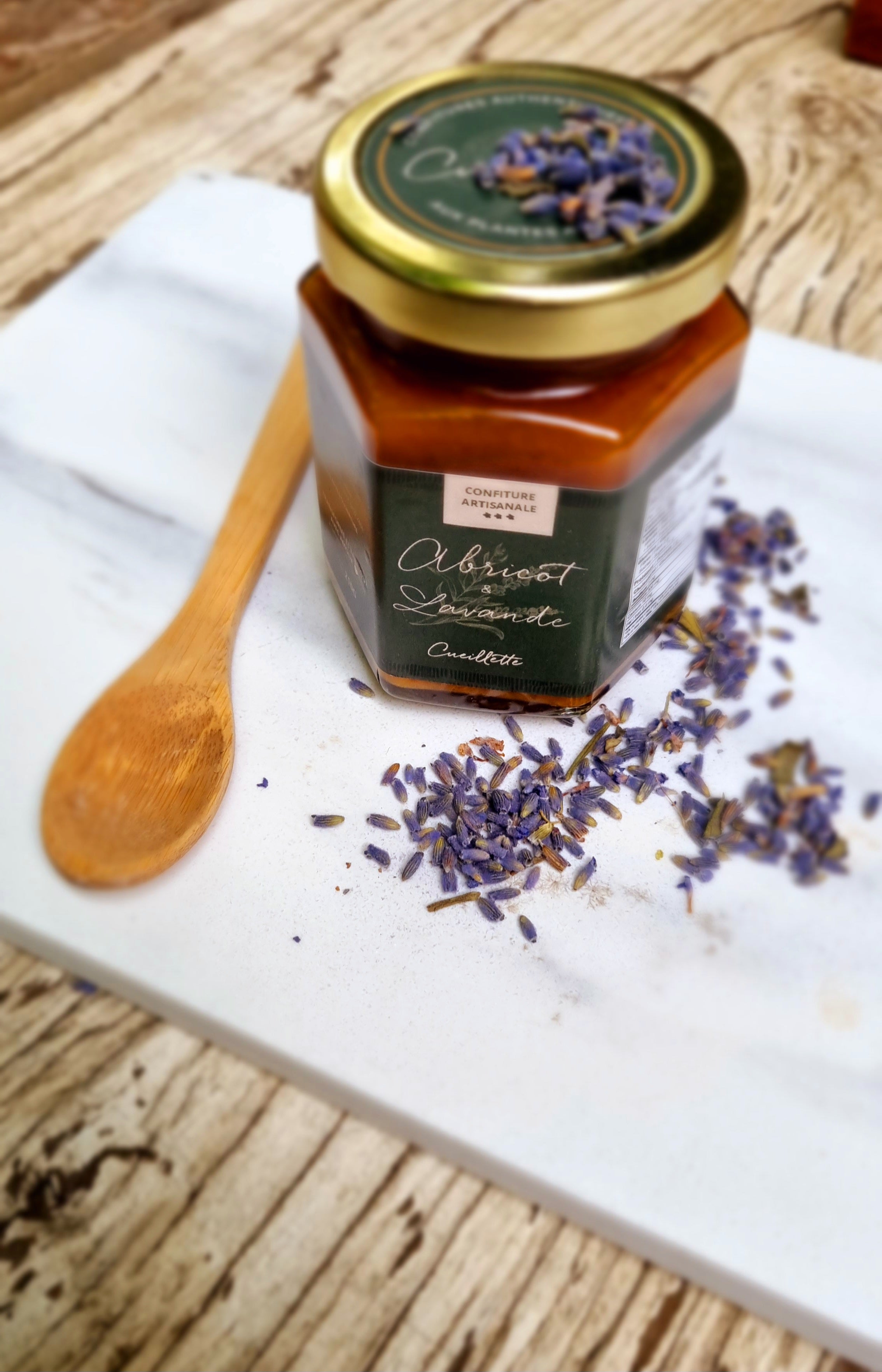 Confiture artisanale - Abricot lavande