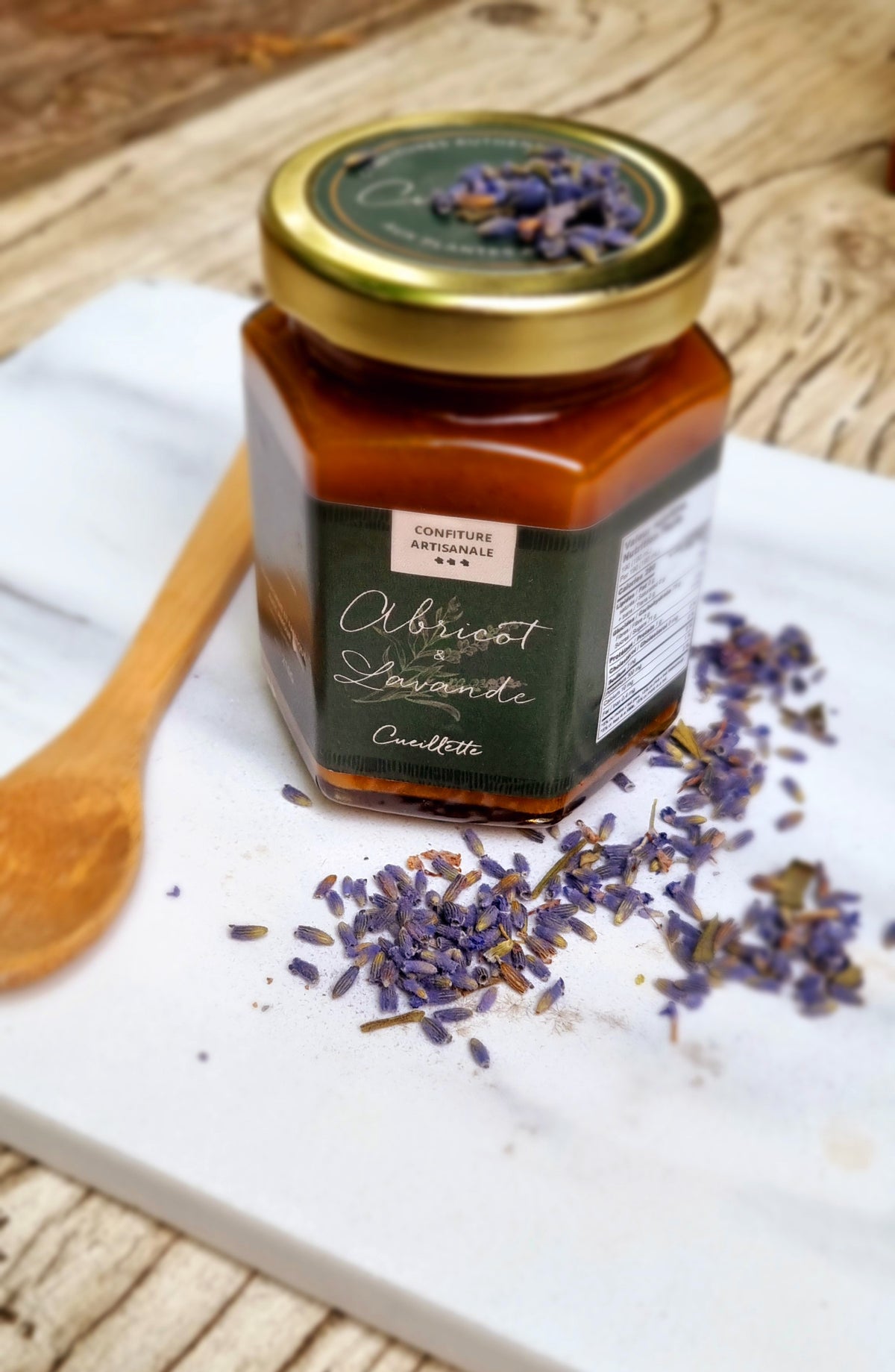 Confiture artisanale - Abricot lavande