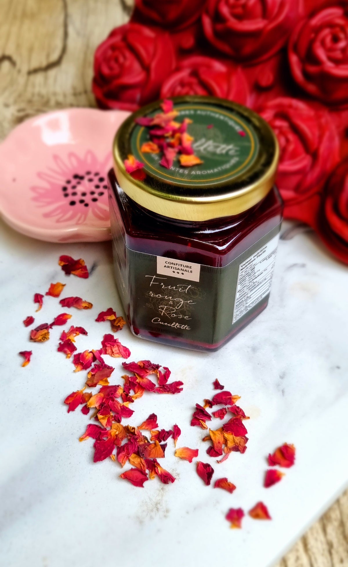 Confiture artisanale - Fruit rouge Rose