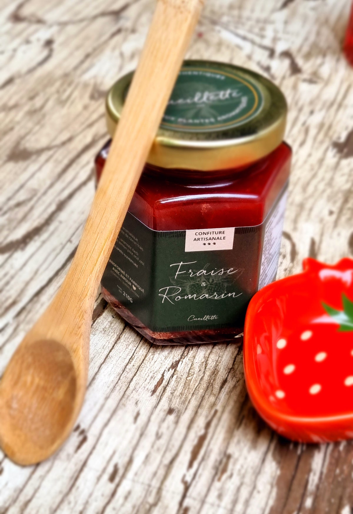 Confiture artisanale - Fraise romarin