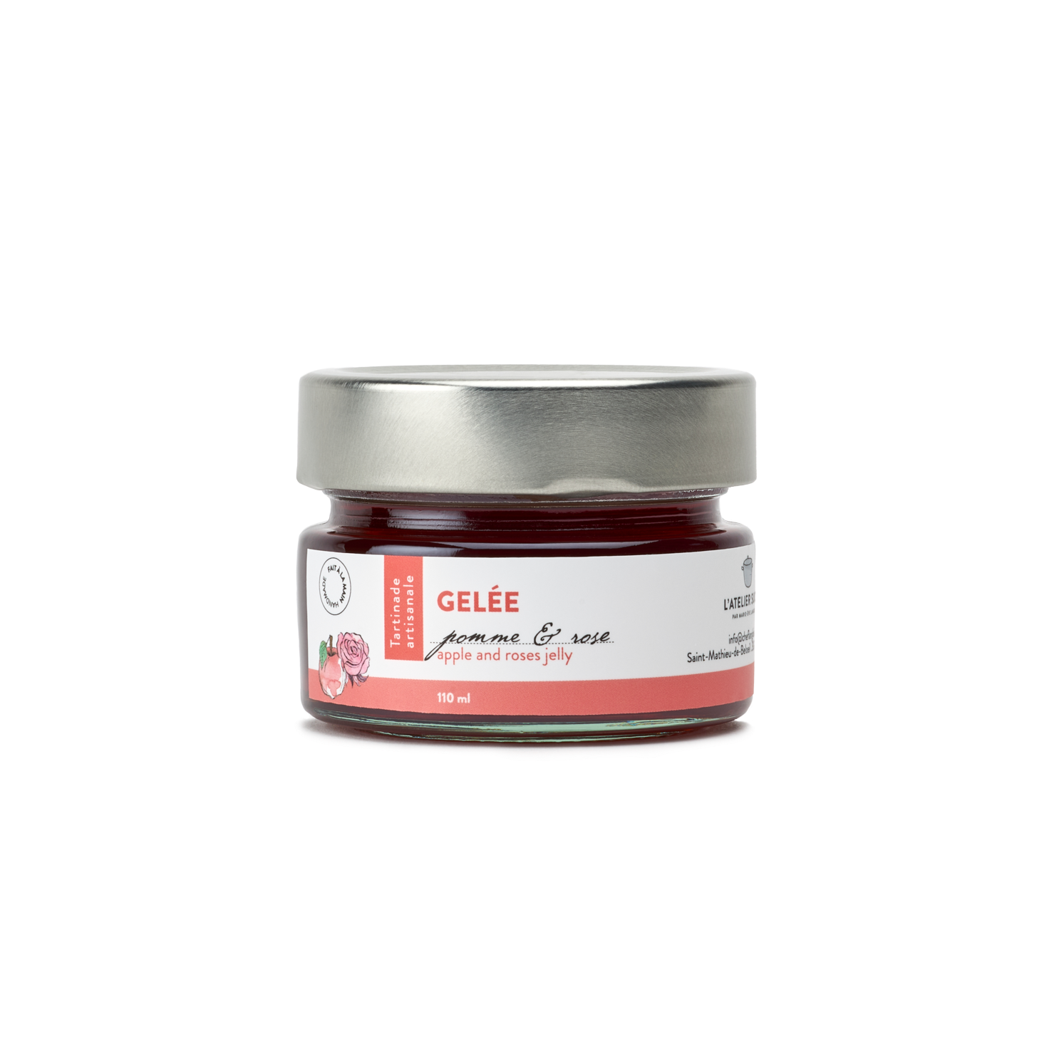 Gelée Pomme et Rose - pot