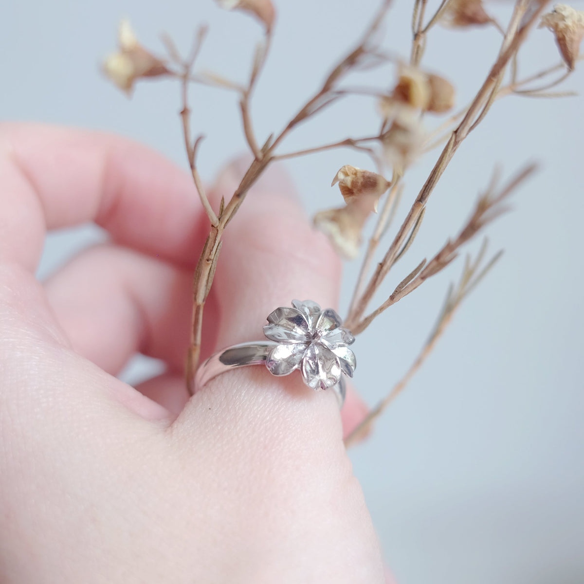 Iris - bague en argent sterling