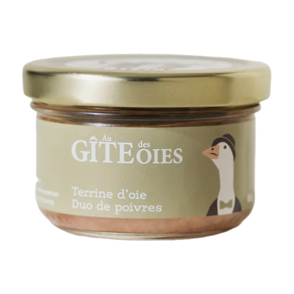 Terrine d'oie duo de poivres