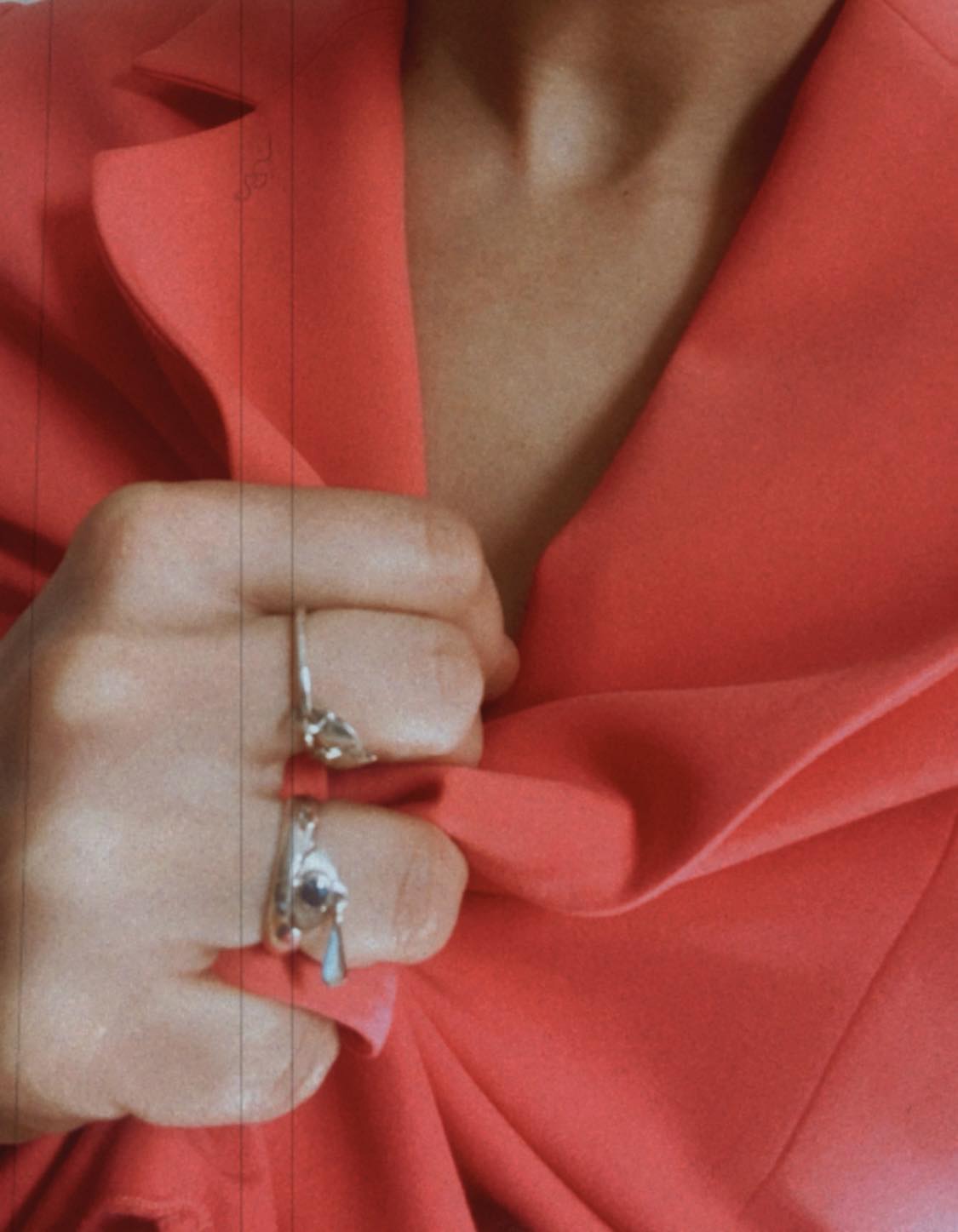 Mélancolie charm ring Moonstone