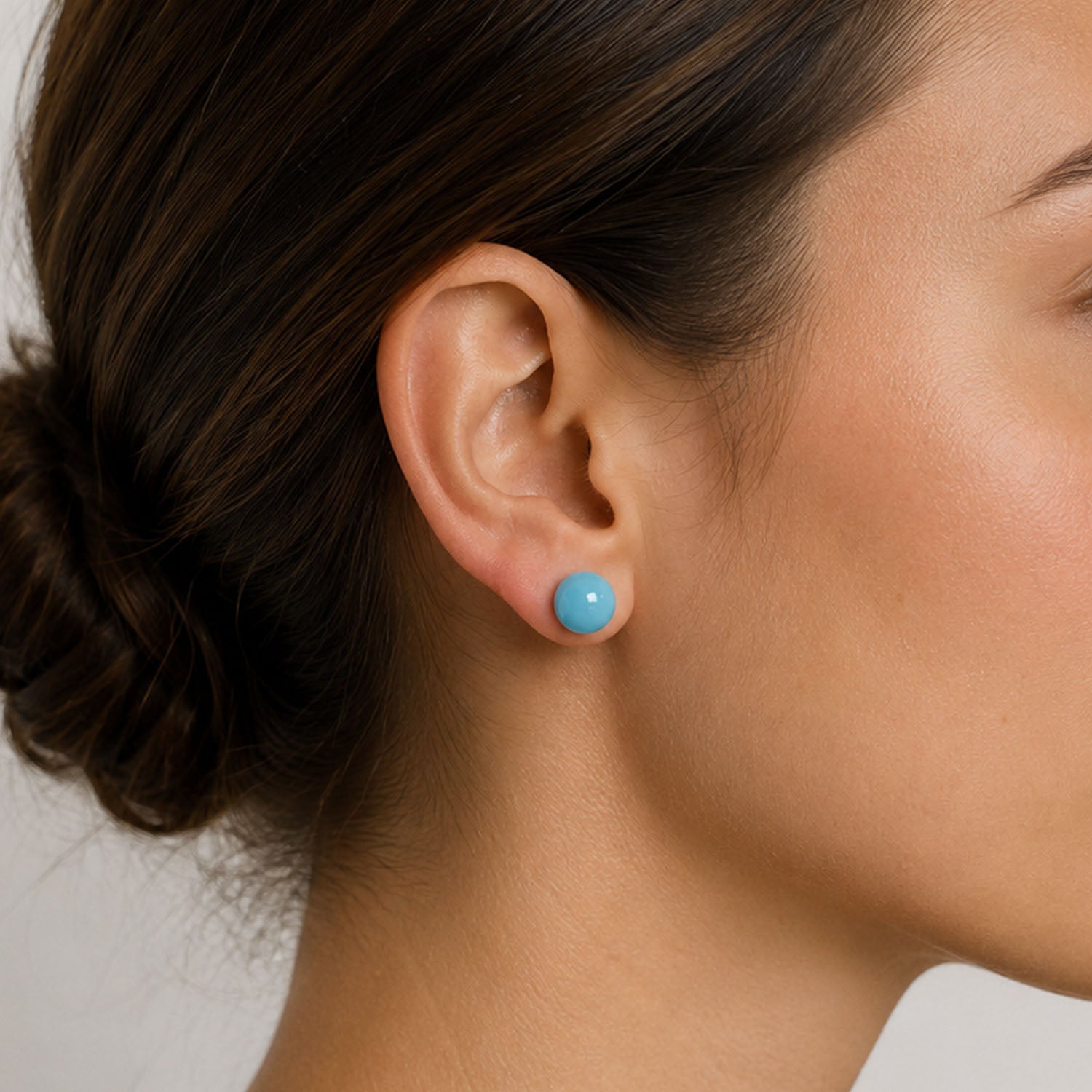 Button earrings