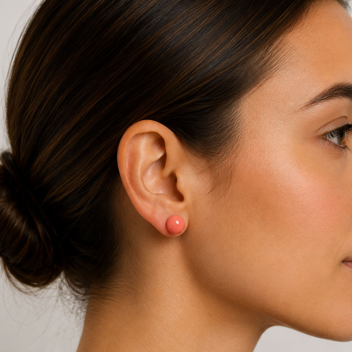 Button earrings