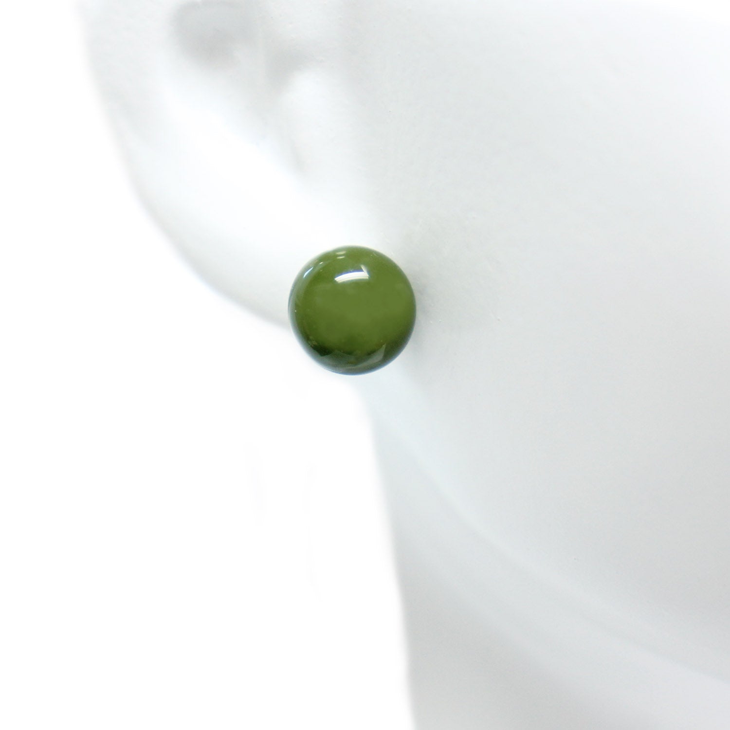 Button earrings