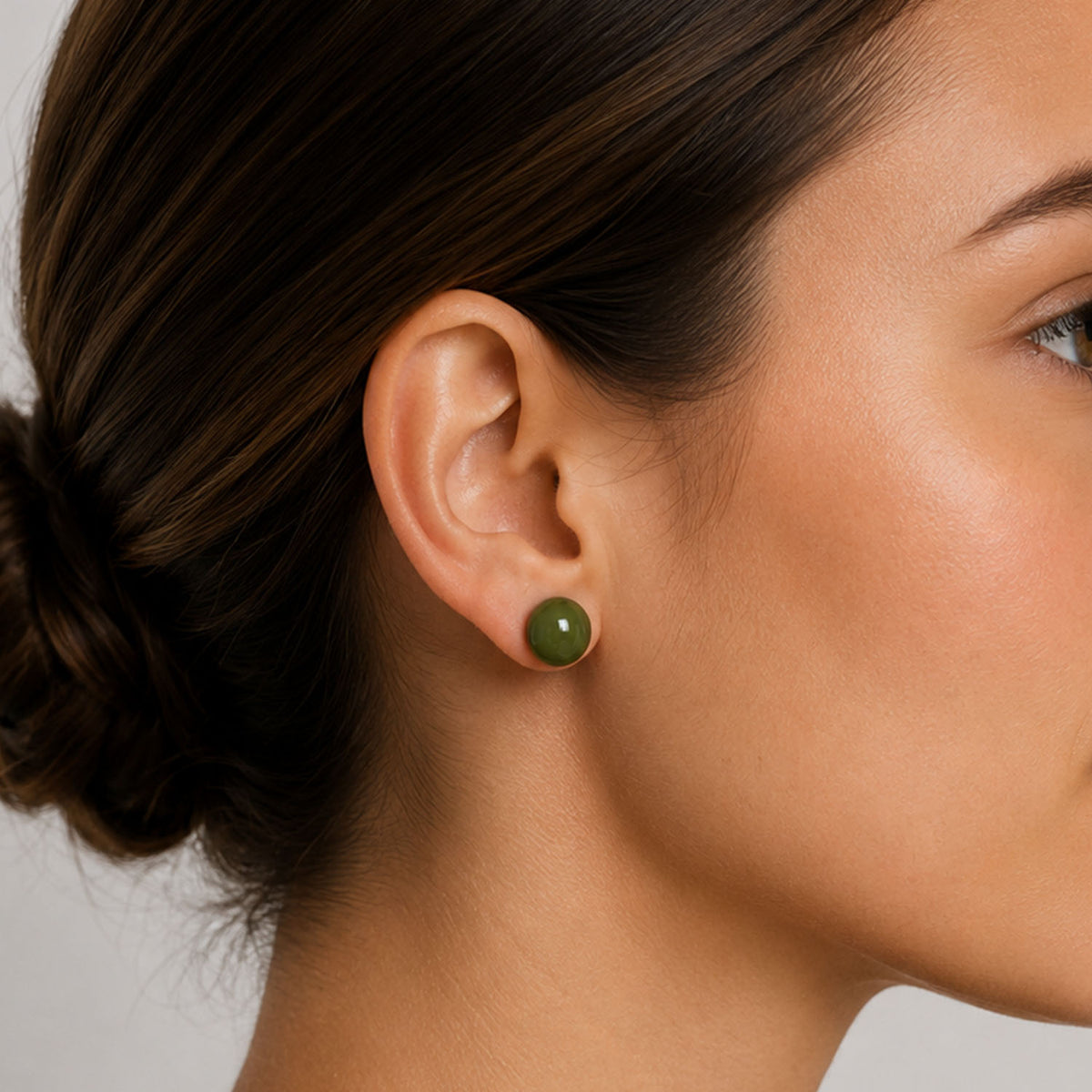 Button earrings