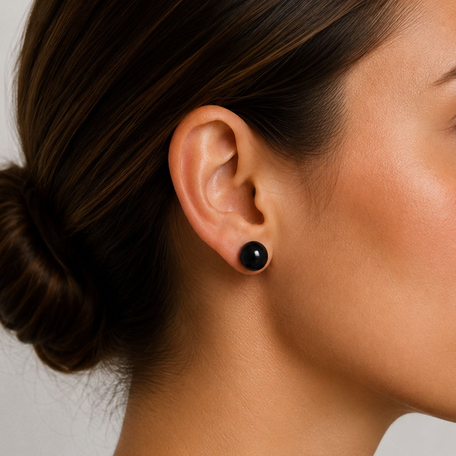Button earrings