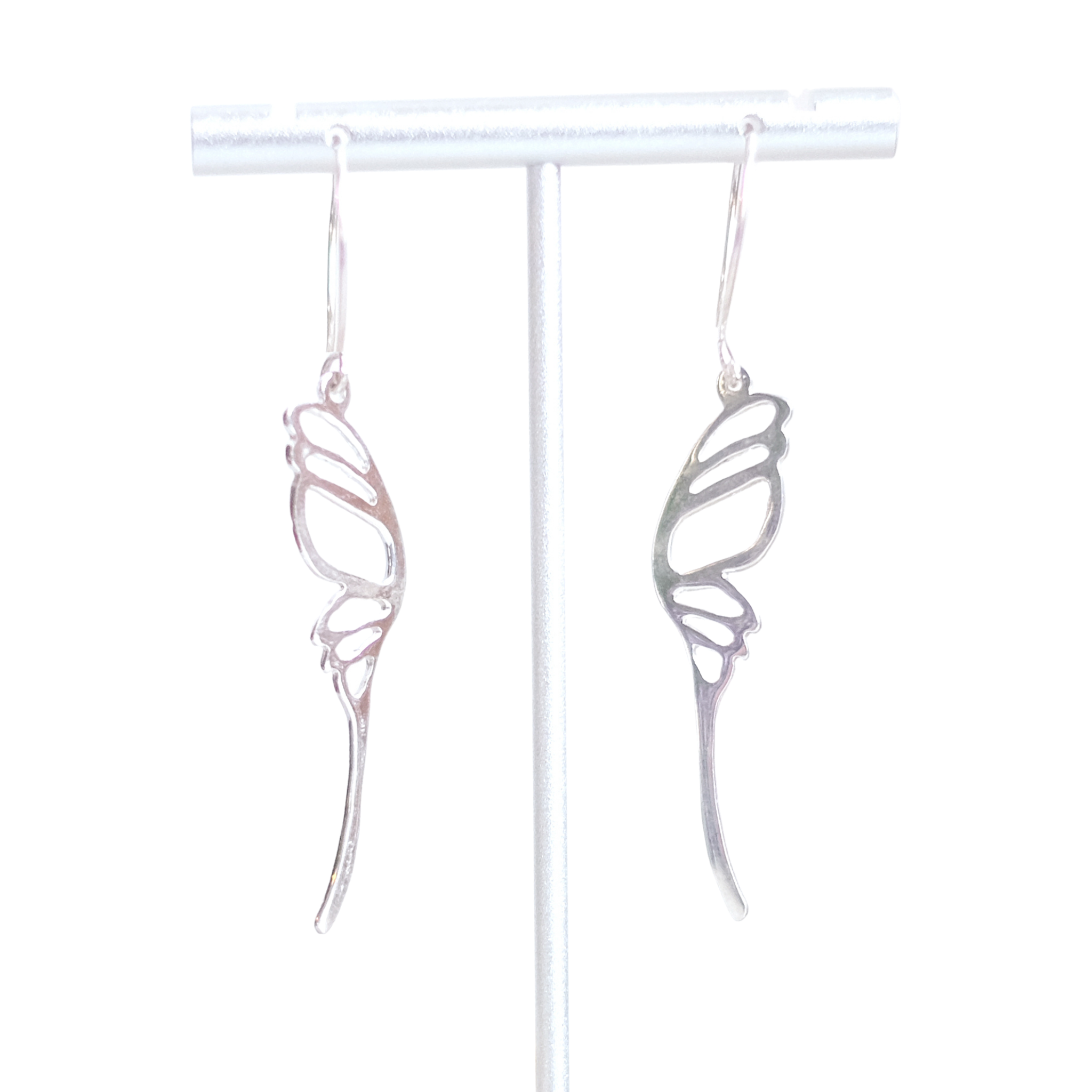 Ailes de papillon - Boucles d'oreilles en argent sterling