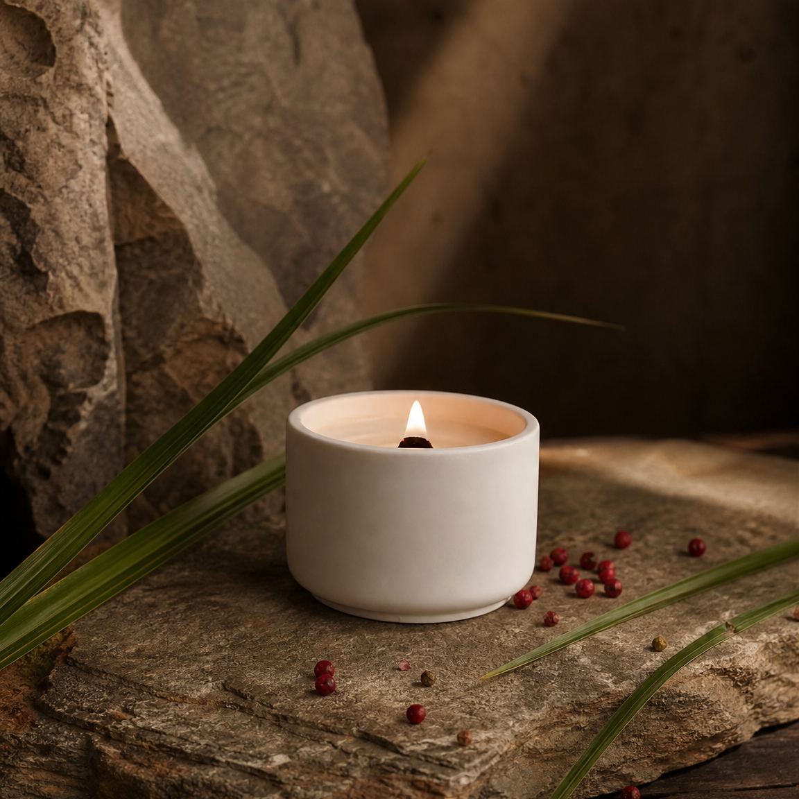 Bougie Zanzibar | Poivre rose + Vétiver