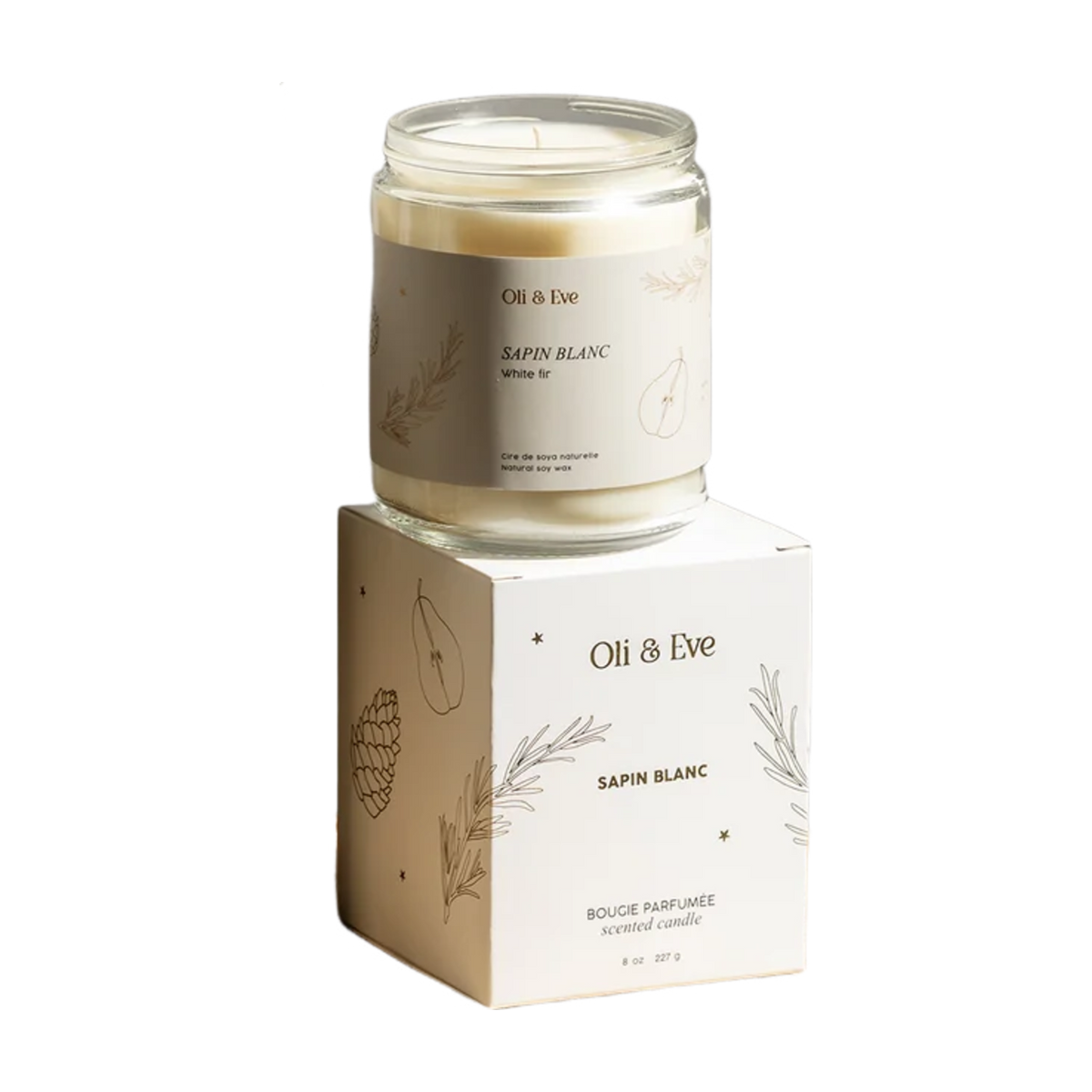 White Fir - Glass Candle