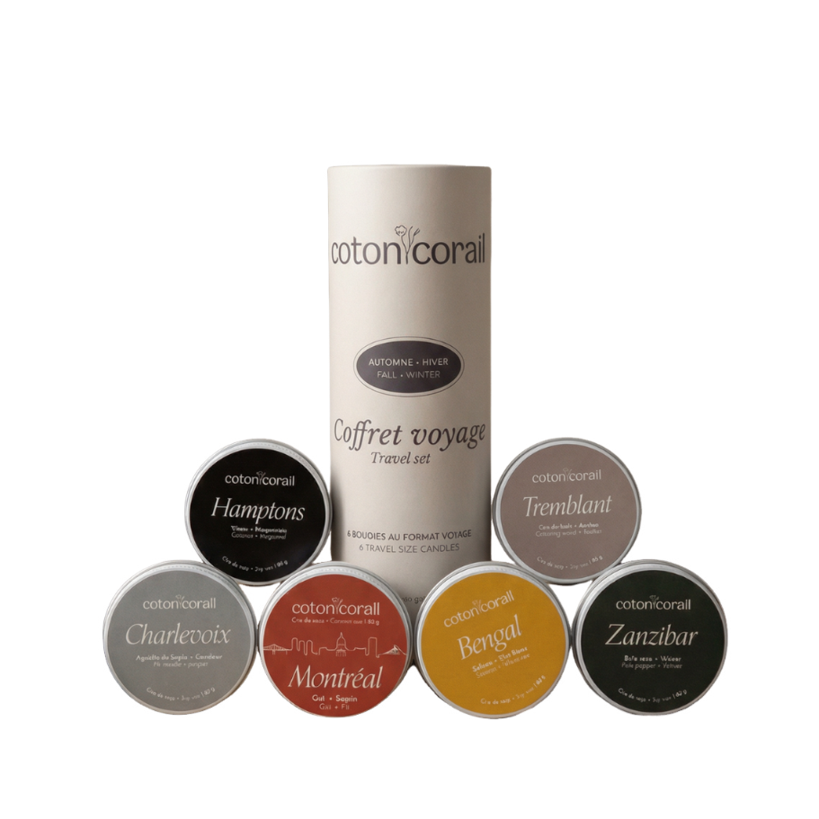 Coffret 6 bougies parfumées – Édition Automne / Hivers