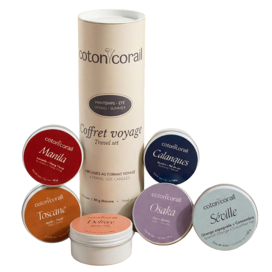 Coffret 6 bougies parfumées – Édition Printemps / Été