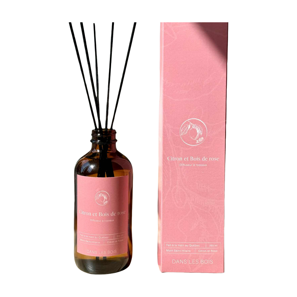 Diffuseur à roseaux - Citron & Bois de Rose