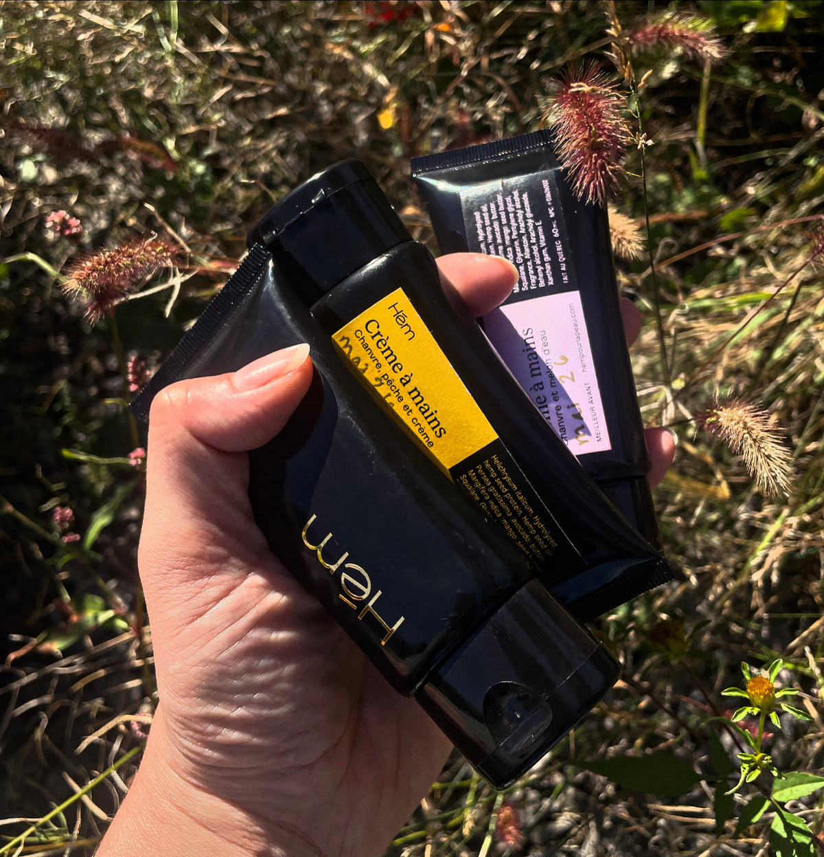 Hemp, peach and cream hand cream