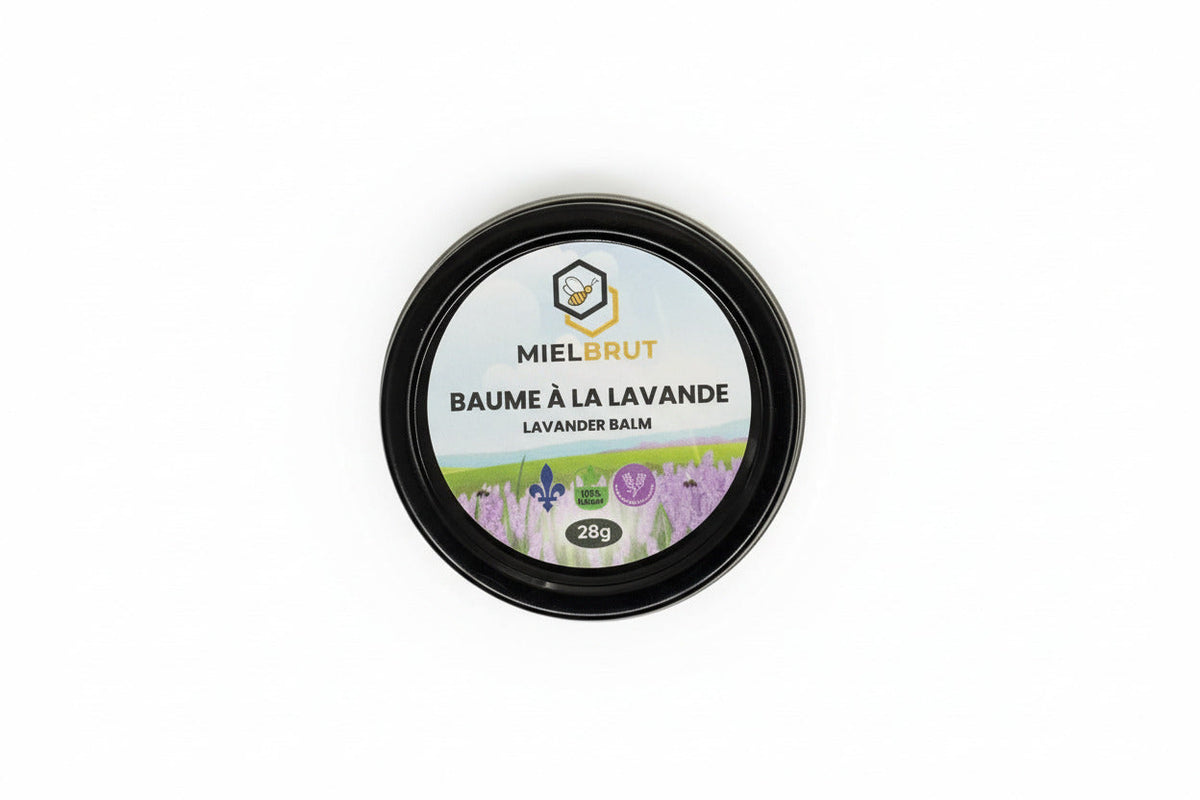 Baume à la cire d'abeille et à la lavande – Soulagement apaisant pour les peaux et les lèvres sèches