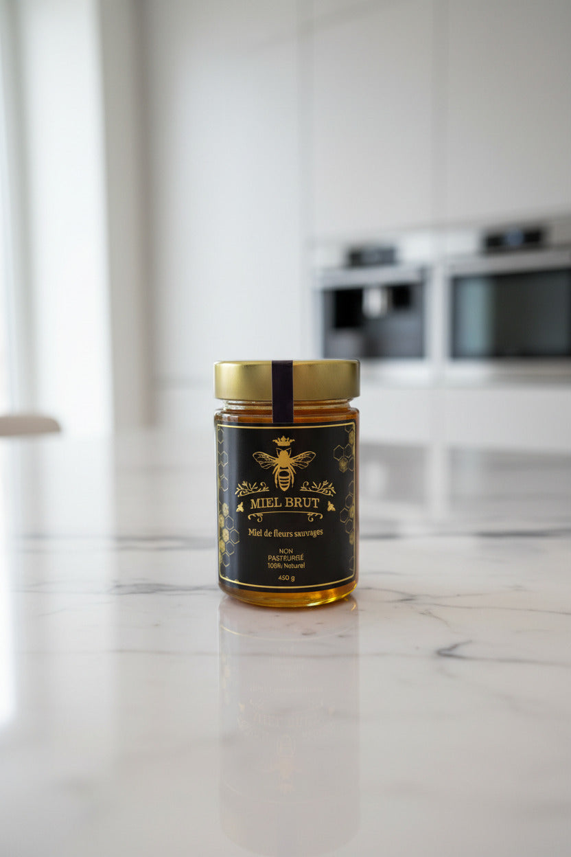 Miel de fleurs sauvages ambré de l'apiculteur