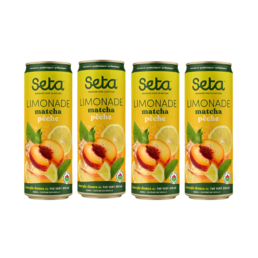 Limonade matcha pêche