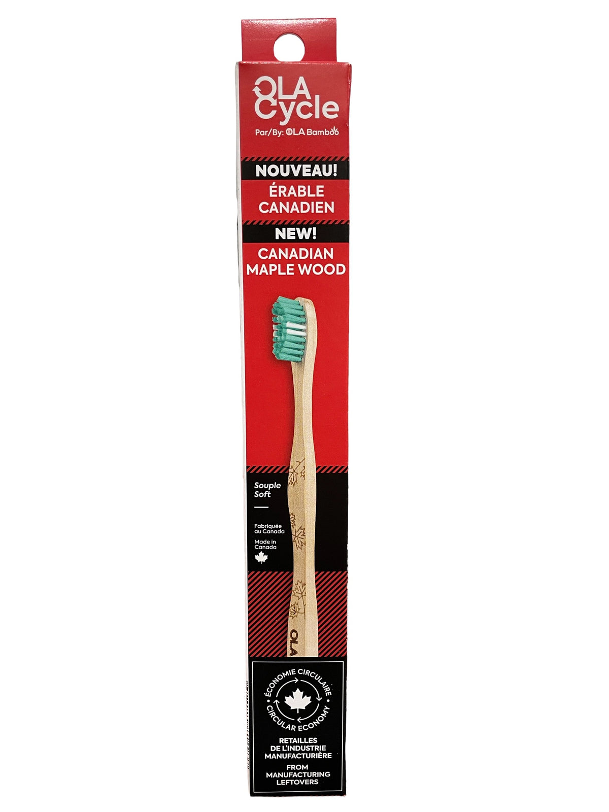 Brosse à dents en érable canadien