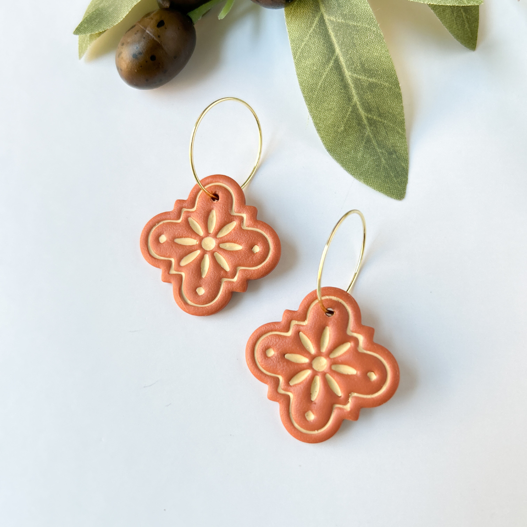 Boucles d'oreille Tuile Andaluz