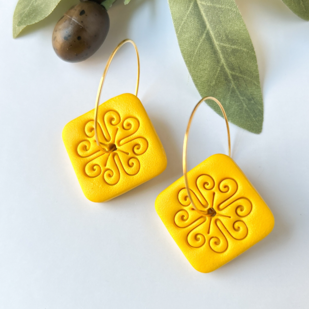 Boucles d'oreille Tuiles