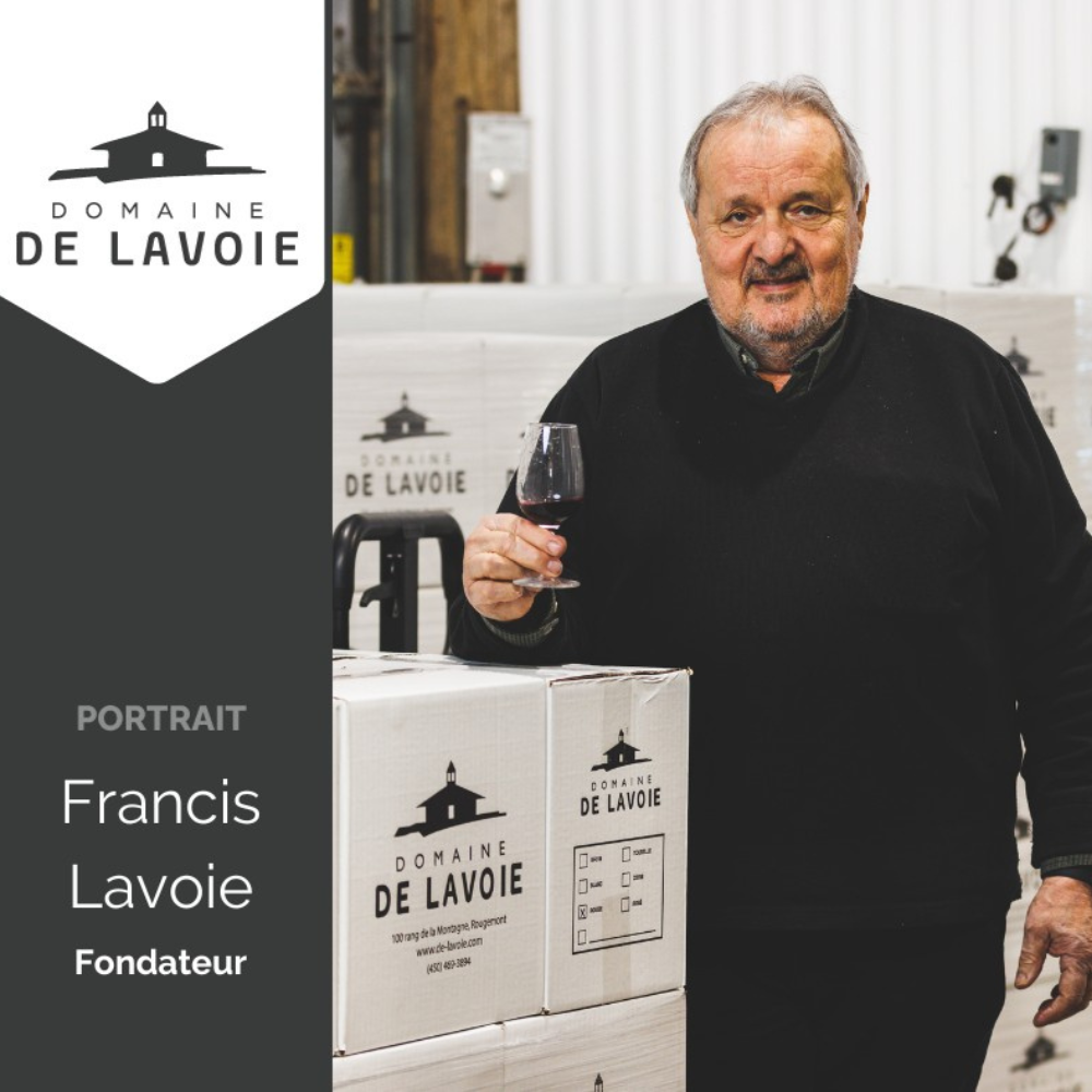 Dégustation de vin et bouteille - Domaine de Lavoie - Vignoble et cidrerie