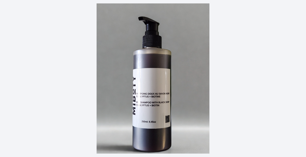 Shampoing Doux au Savon Noir - EUCALYPTUS + BIOTINE