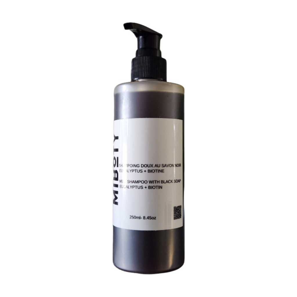 Shampoing Doux au Savon Noir - EUCALYPTUS + BIOTINE