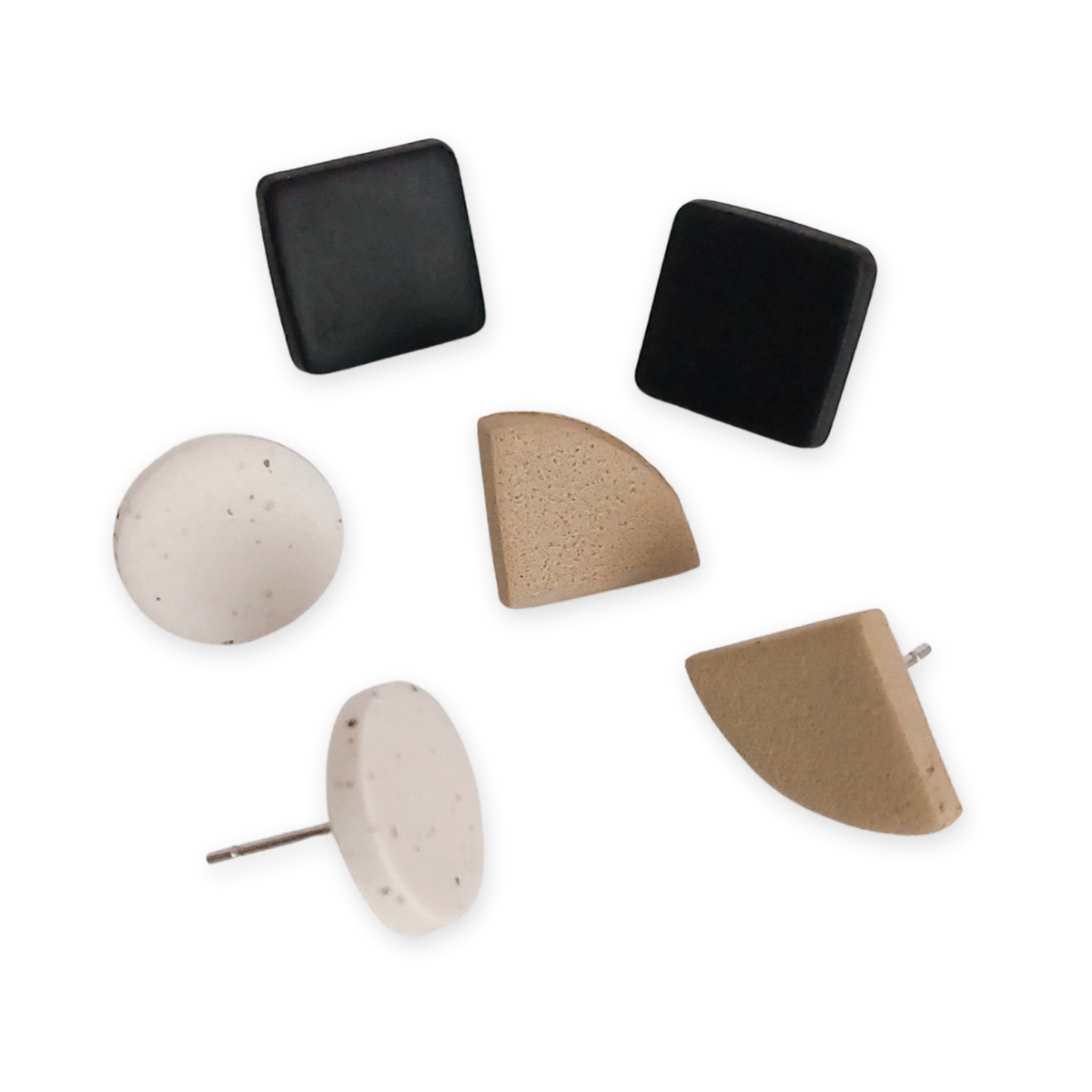 Boucles d'oreilles - Trio Mini Beige