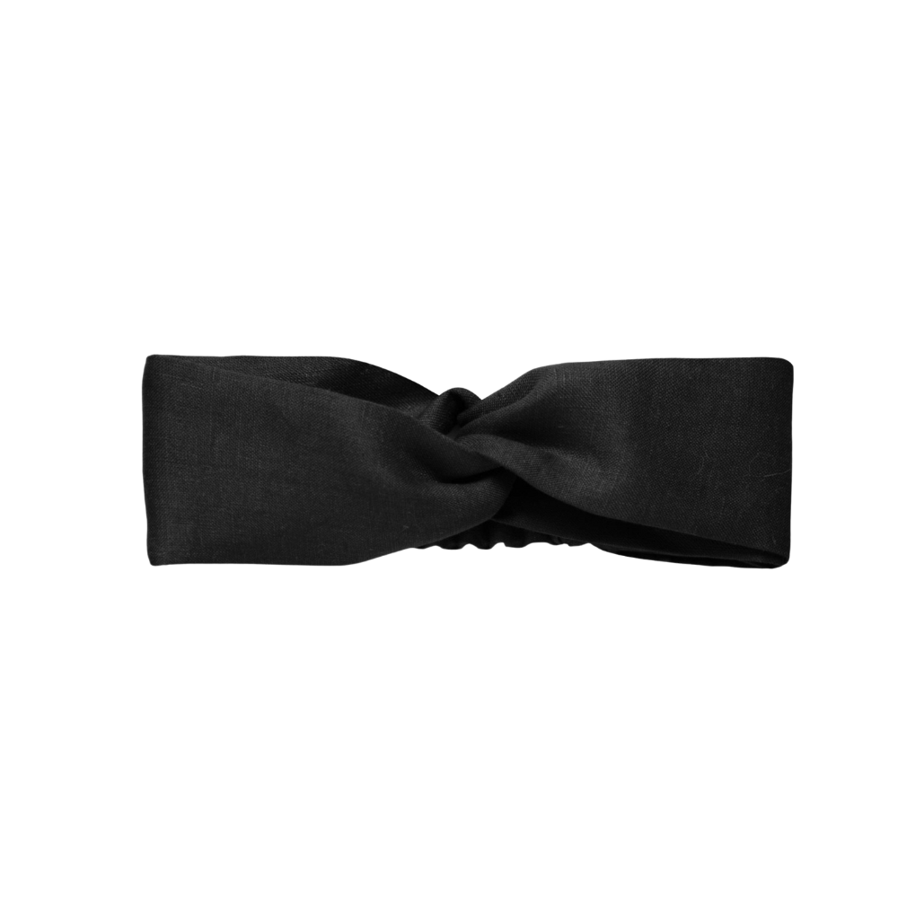 Bandeau torsadé en lin