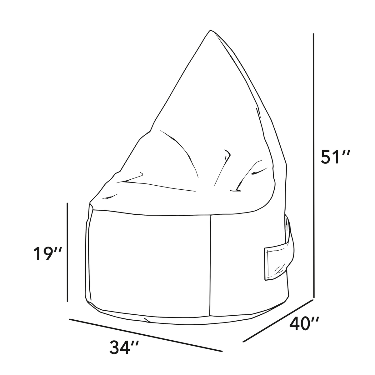 Bean Bag Ergo Adulte - Originale