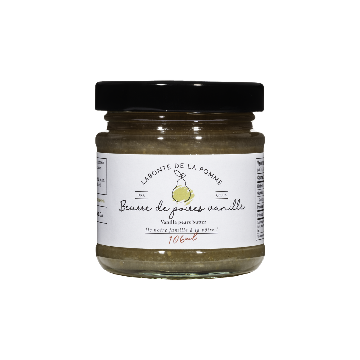 Beurre de poires vanillé