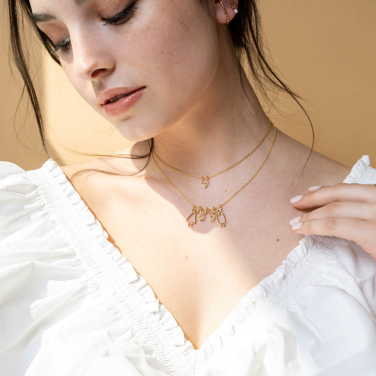 Collier de famille maman d’un garçon et d’une fille