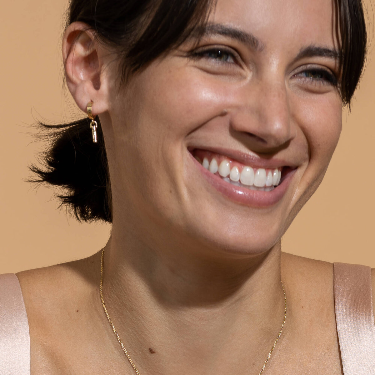 Intègre - Open circle sterling silver earrings