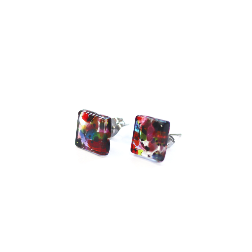 Boucle d'oreille à motif | Choisissez votre couleur