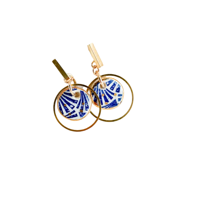 Boucles d'oreilles en céramique - WAM 0006