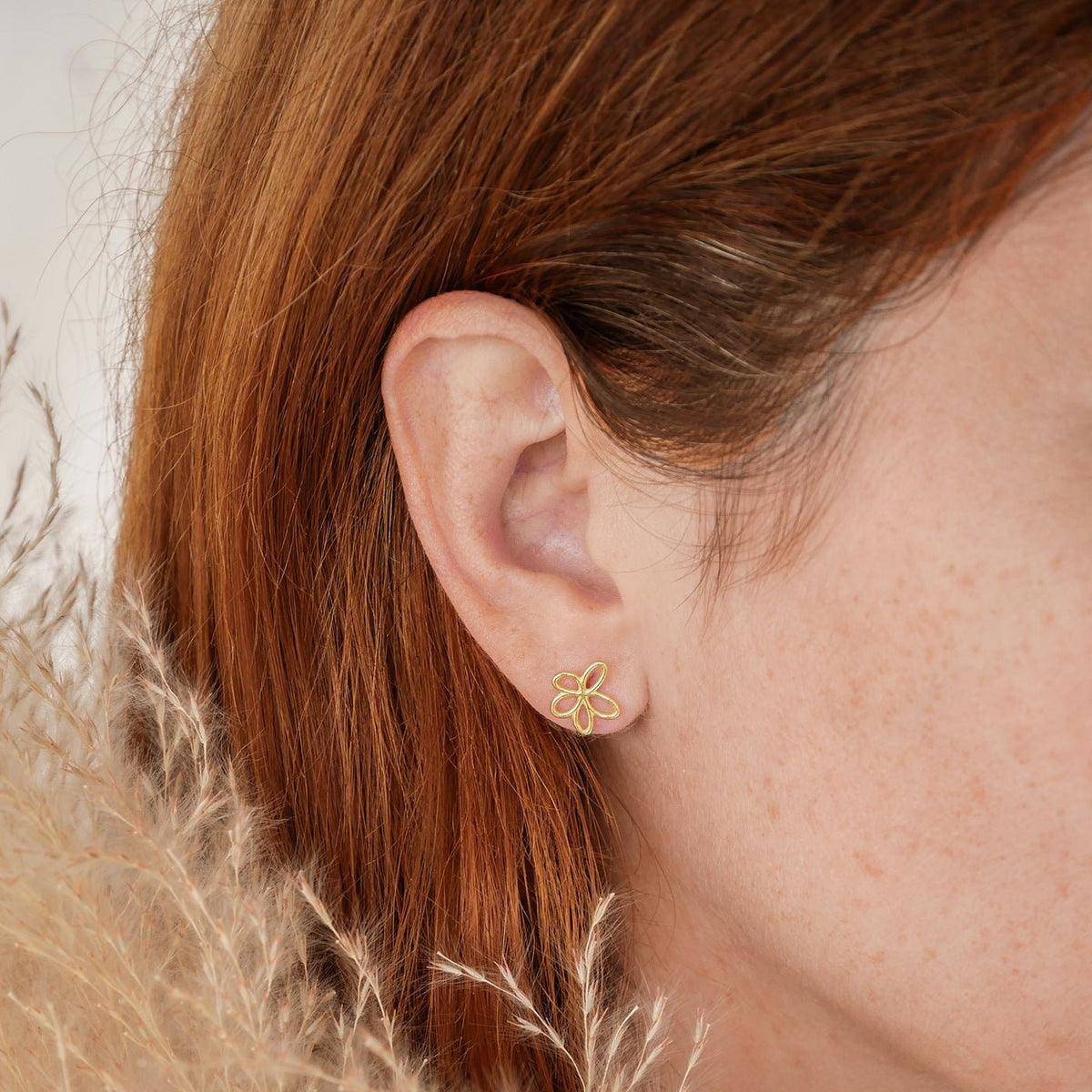 Boucles d'oreilles marguerite - Or