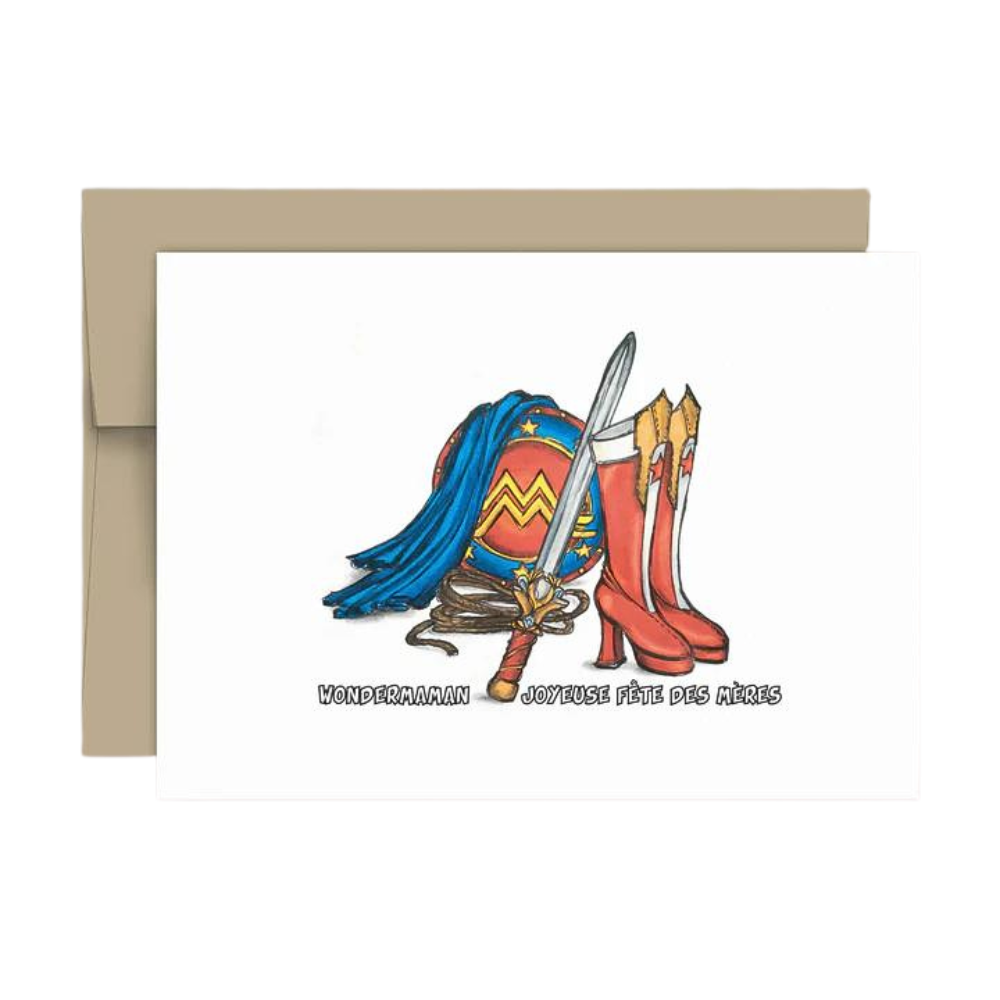 Carte de souhaits - Fête des mères - Wondermaman