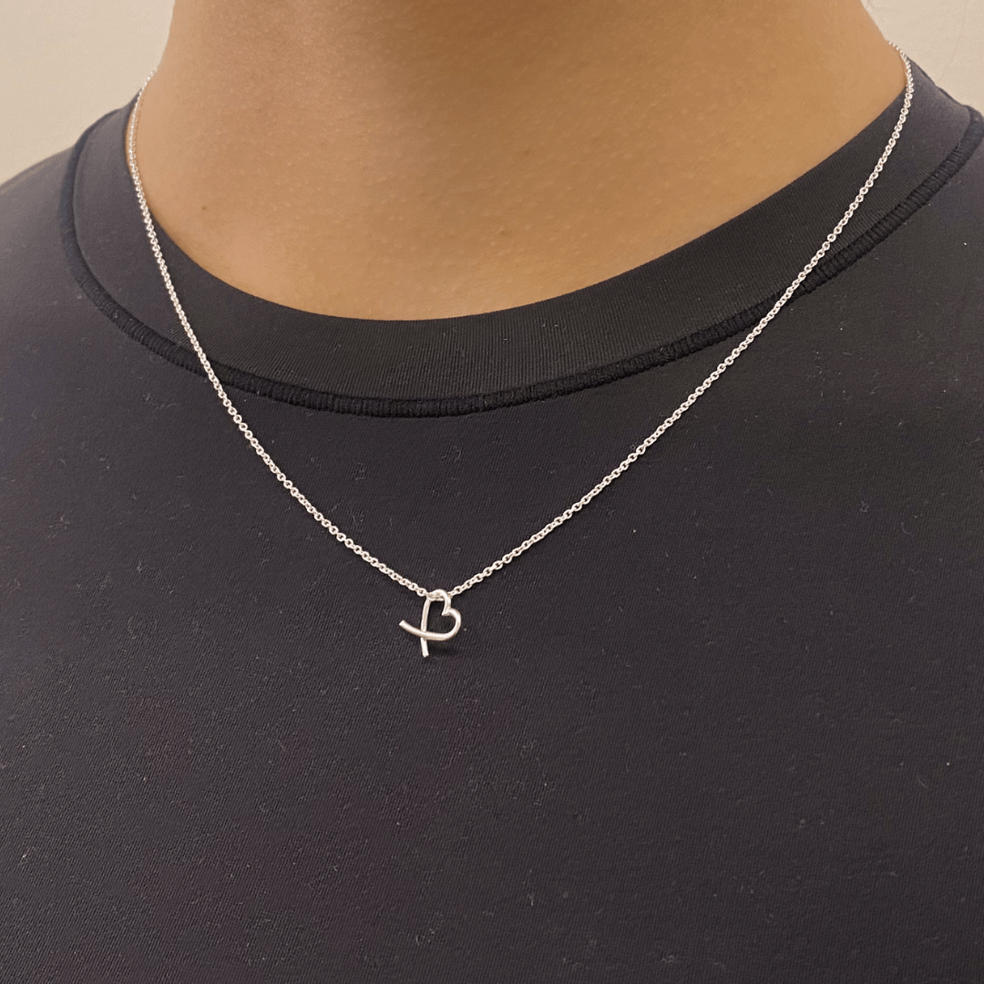Collier Cœur Croisé - Argent Sterling