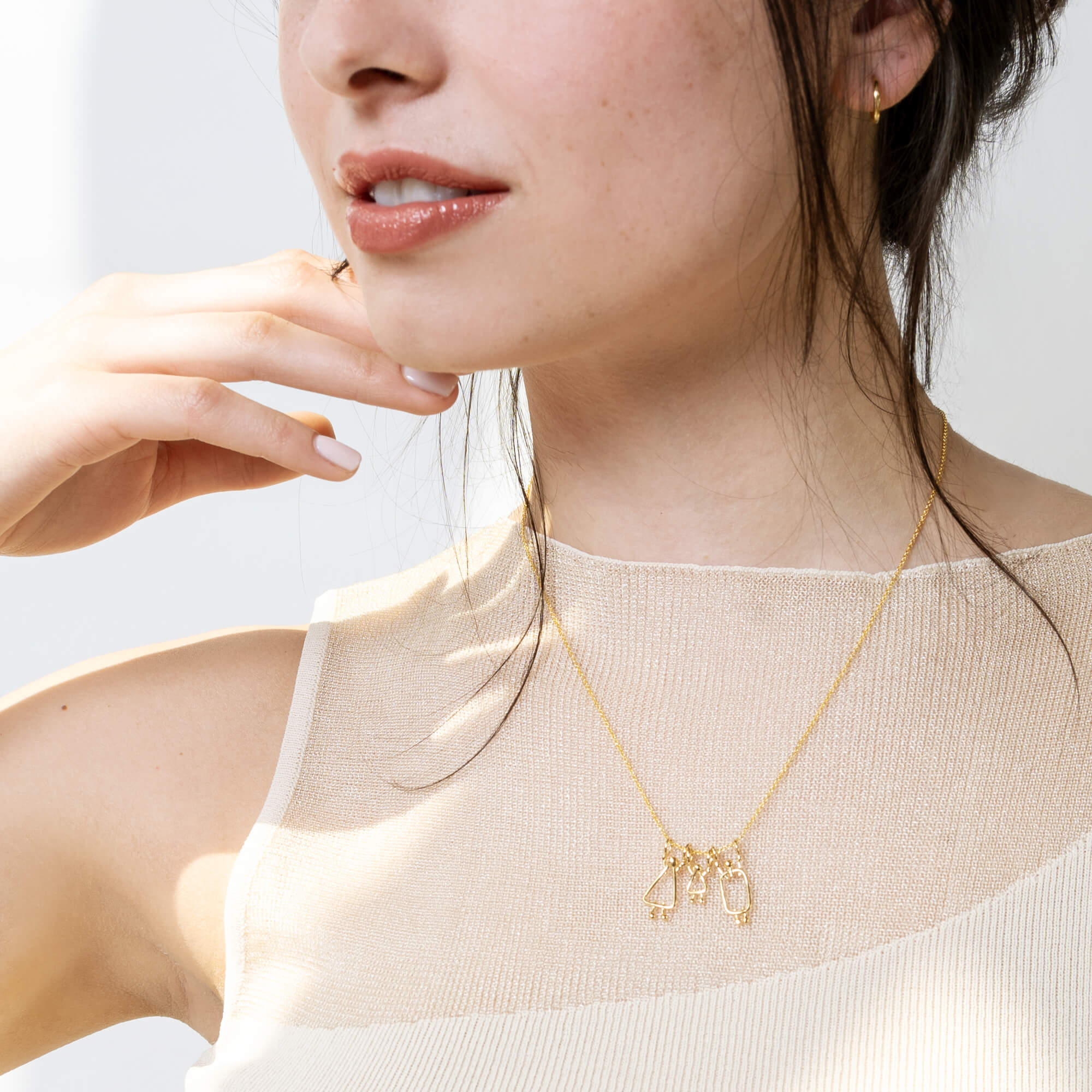 Jewelry for a mom of a girl - Birth necklace for a new mom