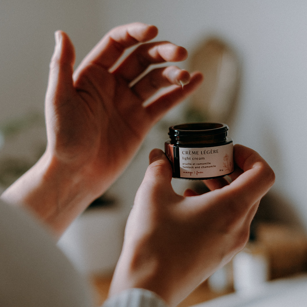 Crème légère visage - Pruche et camomille