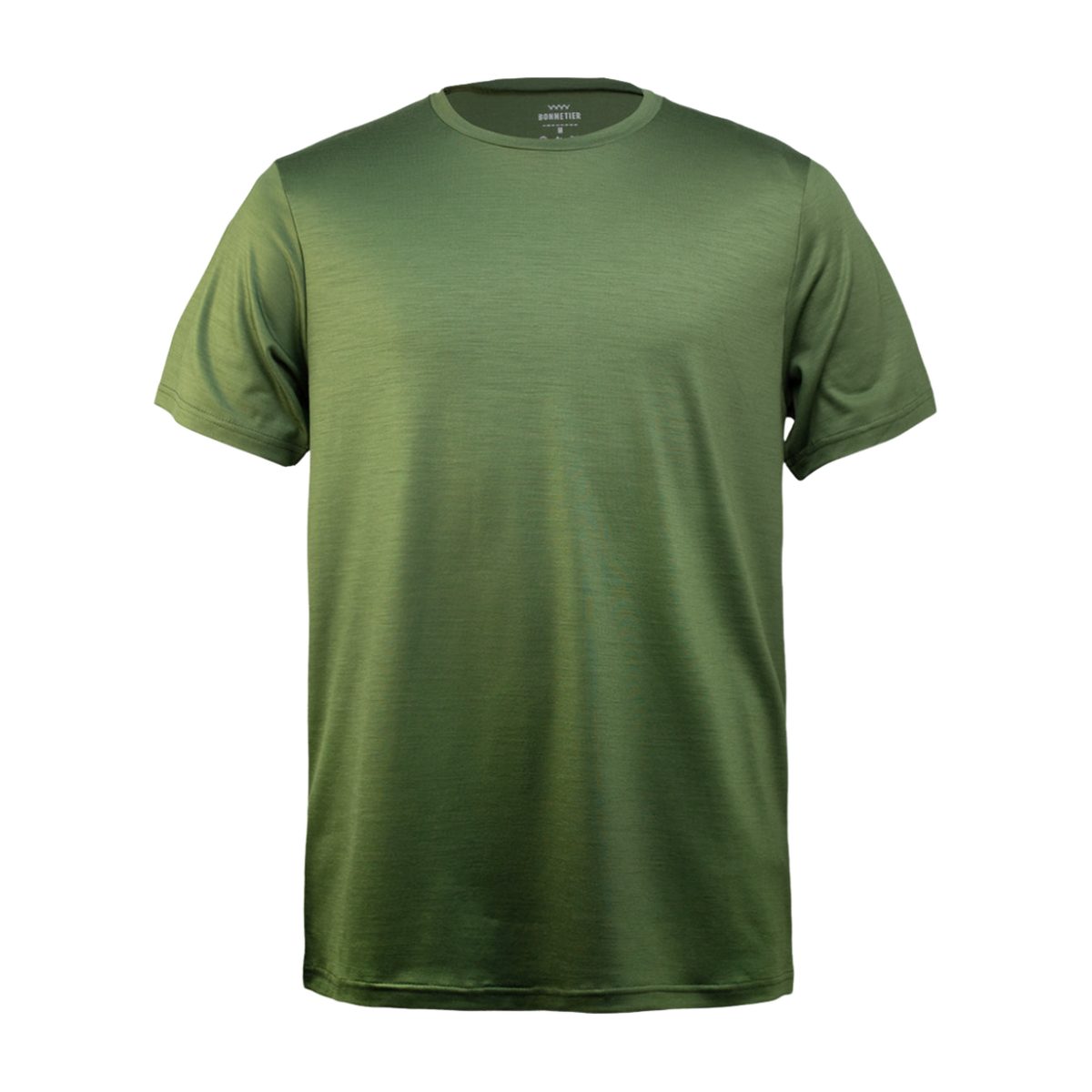 T-Shirt Mérinos Homme Kaki Ultra Léger - BONNETIER