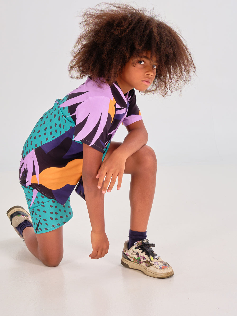 Short Dark Monstera Enfant