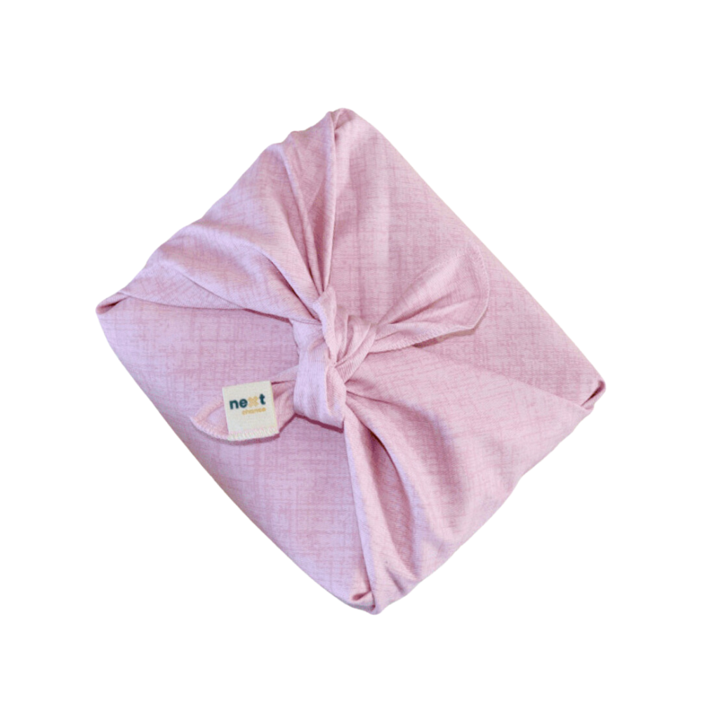 Emballage réutilisable Furoshiki - Rose pâle