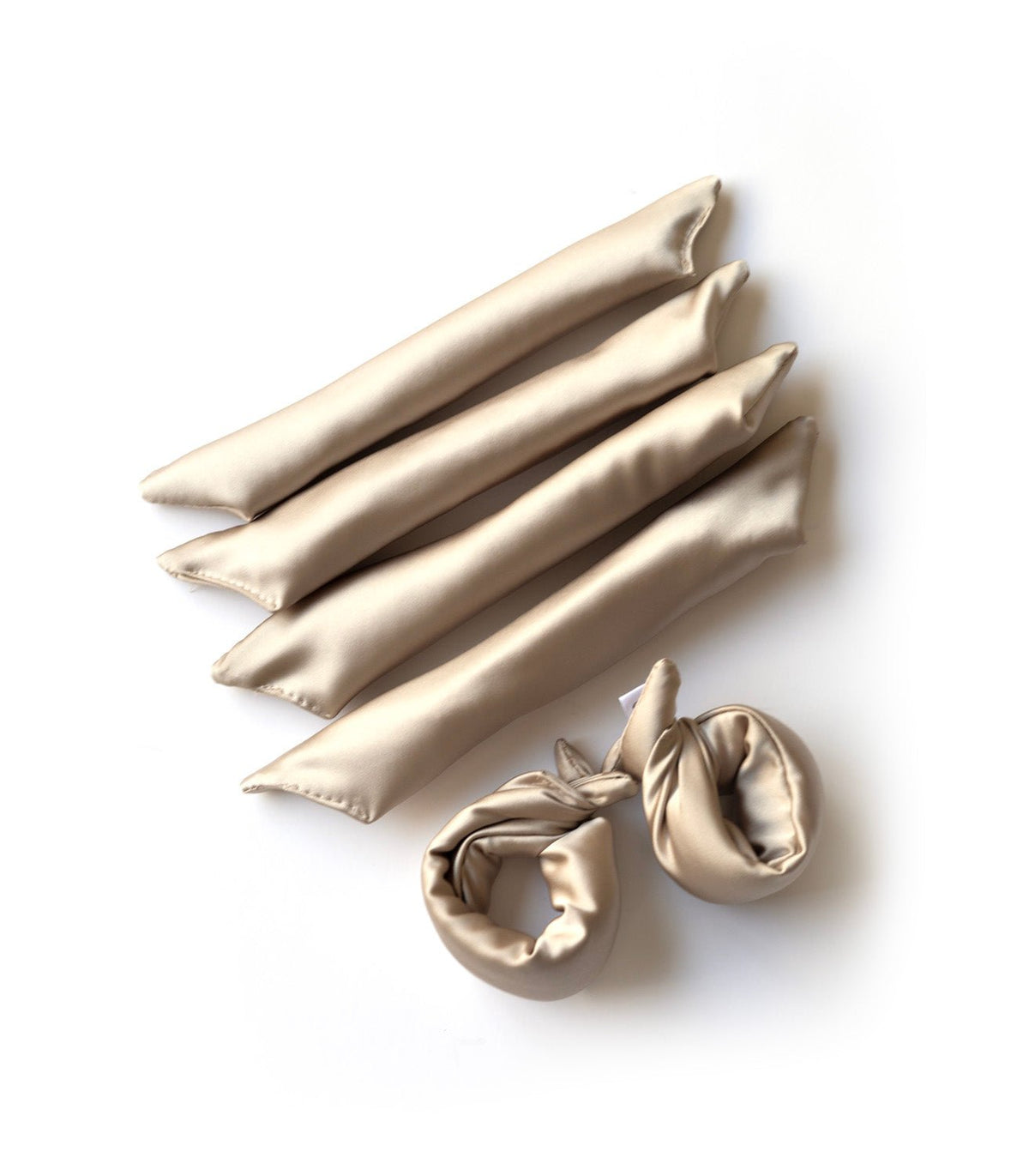 Ensemble de 6 mini rouleaux pour boucles sans chaleur (stock)