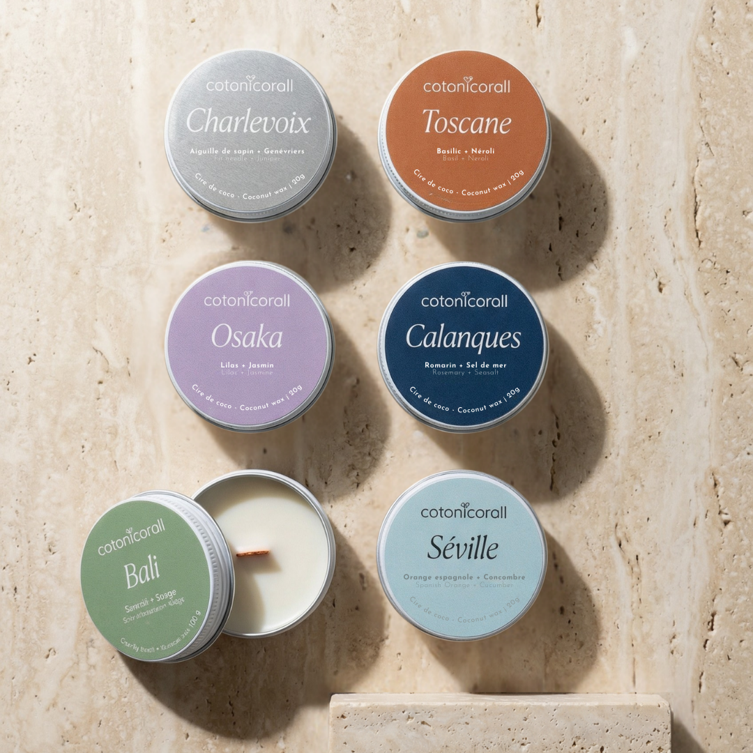 Kit Découverte | 6 Mini Bougies Parfumées Artisanales