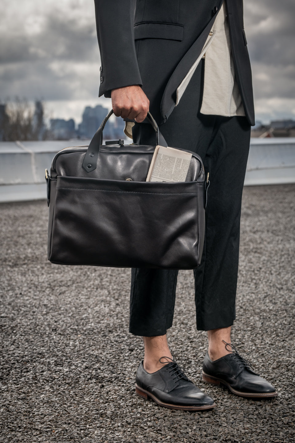 Mallette, porte-documents en cuir modèle OPUS