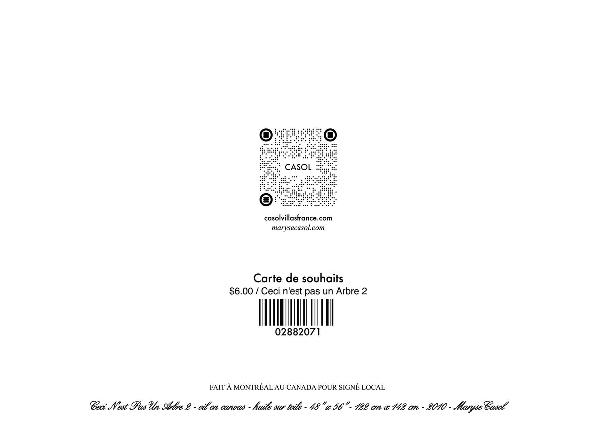 Carte de souhait - Ceci n'est pas un arbre 2